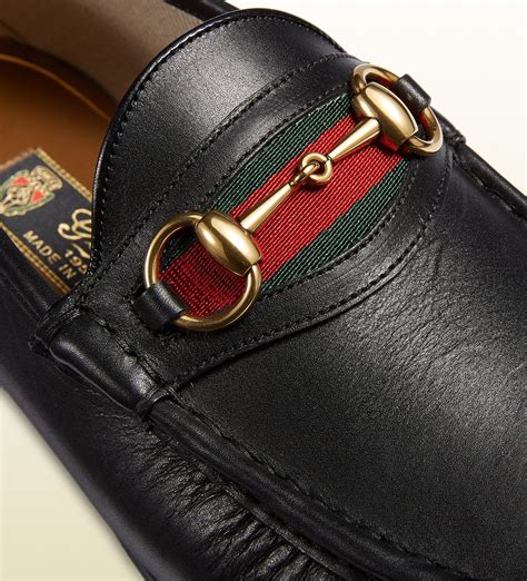 gucci black loafers for men|Gucci loafers men monogram.